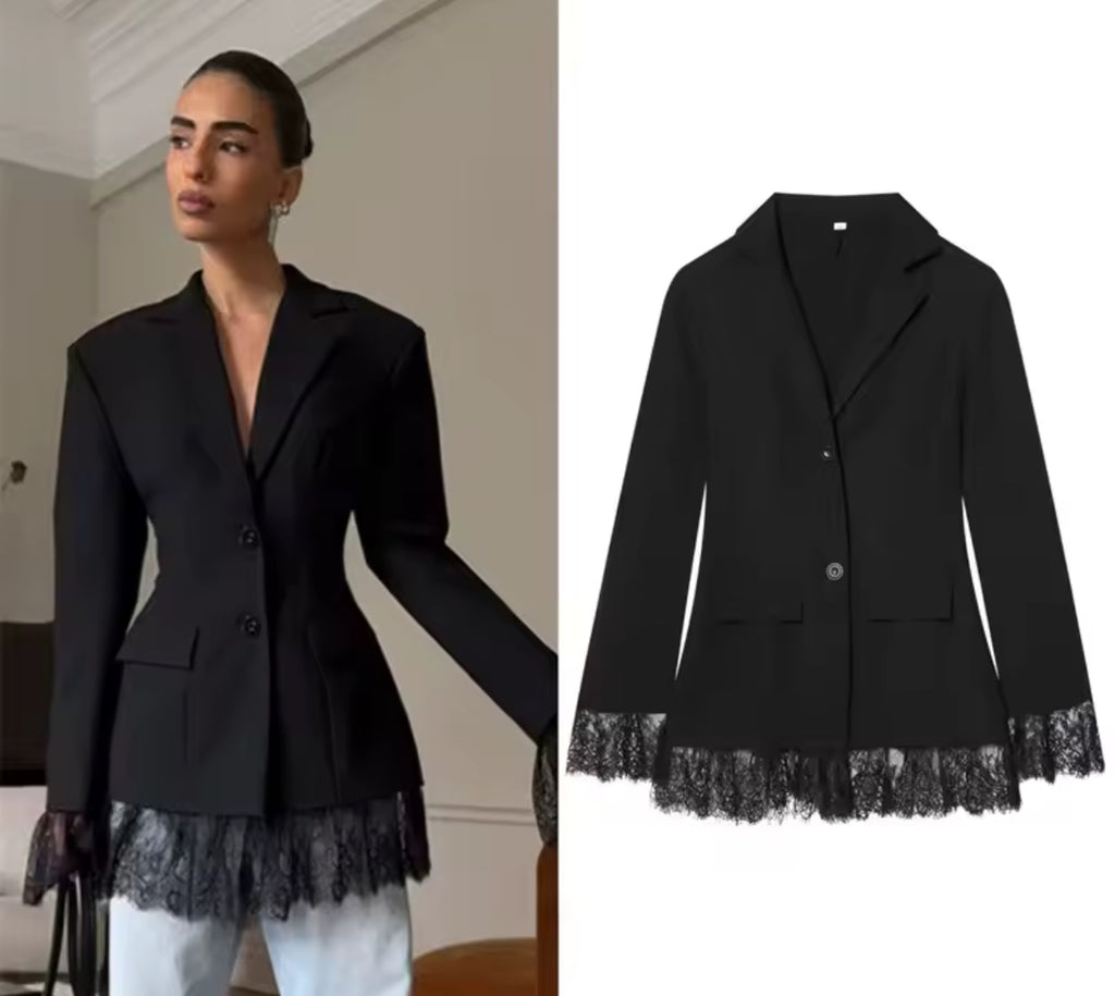 Blazer dentelle
